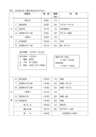 文化祭舞台発表プログラム_page-0001
